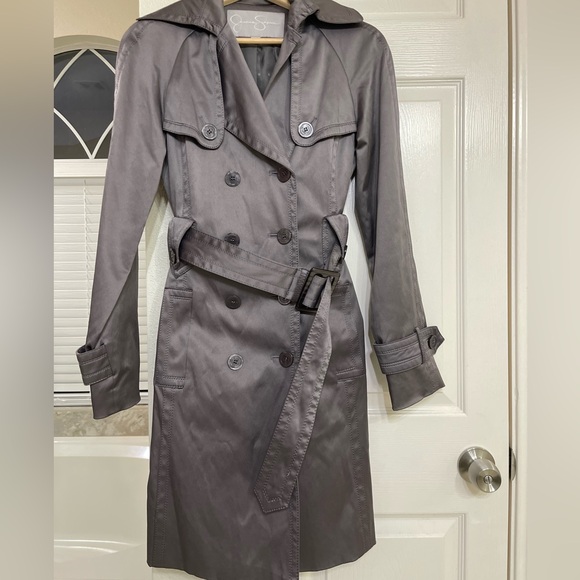 Jessica Simpson Size Small Womens Trench Coat/ Jacket Belted -Excellent - Picture 2 of 16